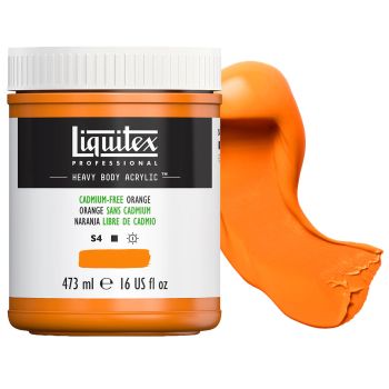 Liquitex Professional Heavy Body 16oz Cadmium Free Orange 