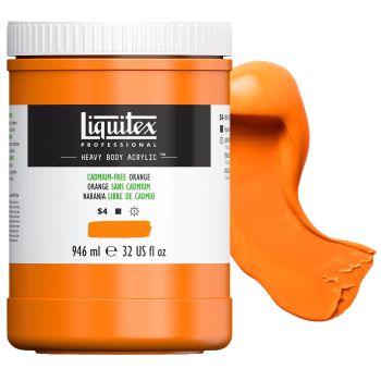 Liquitex Professional Heavy Body 32oz Cadmium Free Orange