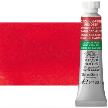 Winsor & Newton Professional Watercolor 5ml Cadmium-Free Red Deep