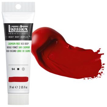 Liquitex Professional Heavy Body Acrylic - Cadmium-Free Red Deep, 2oz Tube