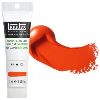 Liquitex Professional Heavy Body Acrylic - Cadmium-Free Red Light, 2oz Tube