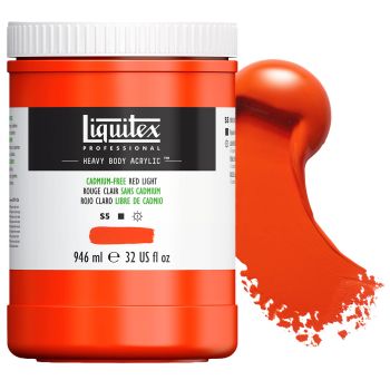 Liquitex Professional Heavy Body 32oz Cadmium Free Red Light