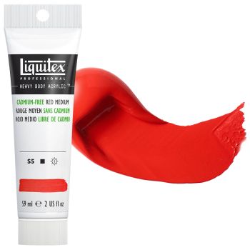 Liquitex Professional Heavy Body Acrylic - Cadmium-Free Red Medium, 2oz Tube