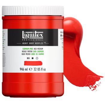 Liquitex Professional Heavy Body 32oz Cadmium Free Red Medium