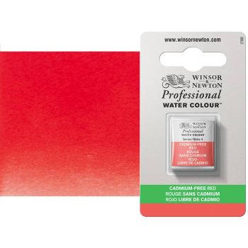 Winsor & Newton Cadmium-Free Red Professional Watercolor Half Pan