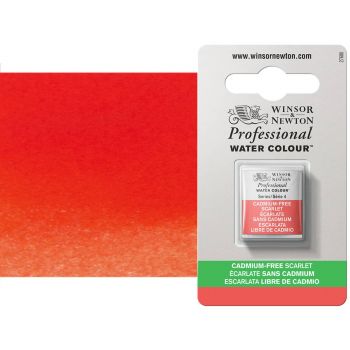 Winsor & Newton Cadmium-Free Scarlet Professional Watercolor Half Pan