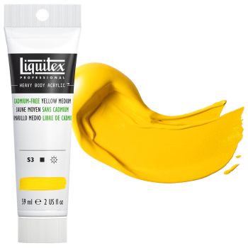 Liquitex Heavy Body Acrylic Tube Cadmium-Free Yellow Medium 2 oz