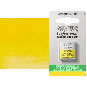 Winsor & Newton Cadmium-Free Yellow Pale Professional Watercolor Half Pan