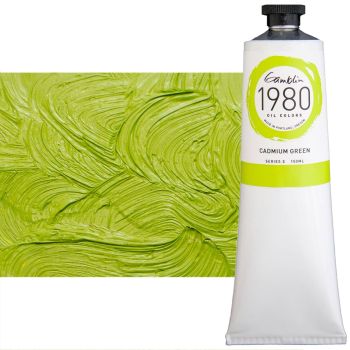 Gamblin 1980 Oil Colors - Cadmium Green, 150ml Tube