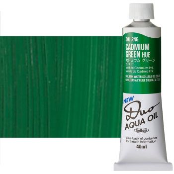 Holbein Duo Aqua Water-Soluble Oil Color 40 ml Tube - Cadmium Green Hue