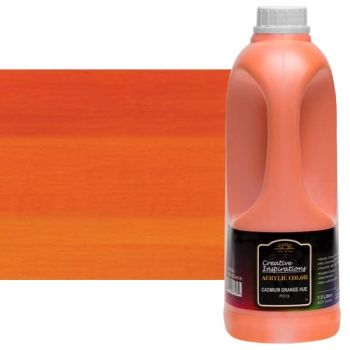 Creative Inspirations Acrylic Paint Cadmium Orange 1.8 liter jug