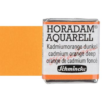 Schmincke Horadam Half-Pan Watercolor Cadmium Orange Deep