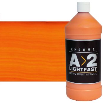 Chroma A>2 Student Artists Acrylics Cadmium Orange Hue 1 liter
