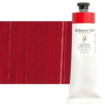 Shiva Signature Permanent Artist Oil Color 150 ml Tube - Cadmium Red Deep