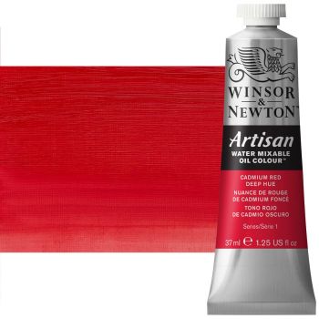 Winsor & Newton Artisan Water Mixable Oil Color - Cadmium Red Deep Hue, 37ml Tube