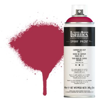 Liquitex Professional Spray Paint 400ml Can - Cadmium Red Deep Hue 5
