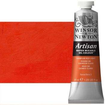 Winsor & Newton Artisan Water Mixable Oil Color - Cadmium Red Light, 37ml Tube