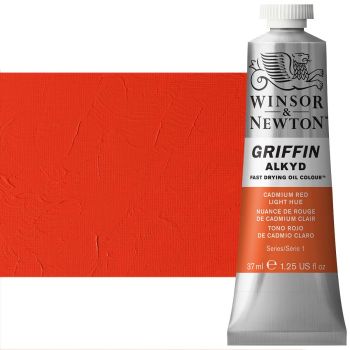 Griffin Alkyd Fast-Drying Oil Color 37 ml Tube - Cadmium Red Light Hue