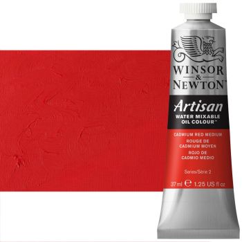Winsor & Newton Artisan Water Mixable Oil Color - Cadmium Red Medium, 37ml Tube