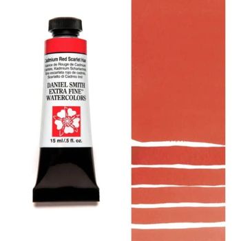 Daniel Smith Extra Fine Watercolors - Cadmium Red Scarlet Hue, 15 ml Tube