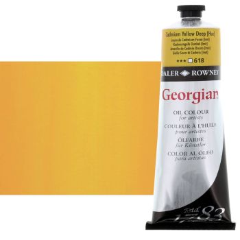 Daler-Rowney Georgian Oil Color 225ml Tube - Cadmium Yellow Deep Hue