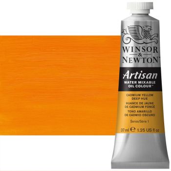 Winsor & Newton Artisan Water Mixable Oil Color - Cadmium Yellow Deep Hue, 37ml Tube