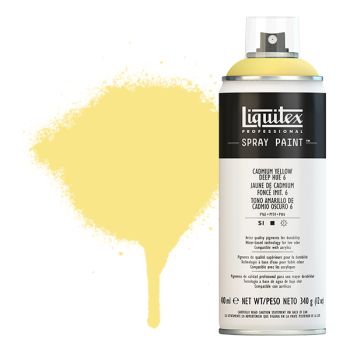 Liquitex Professional Spray Paint 400ml Can - Cadmium Yellow Deep Hue 6