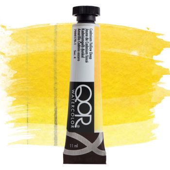 QoR Watercolor 11ml Tube - Cadmium Yellow Deep
