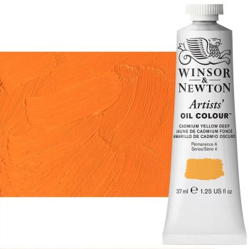 Winsor & Newton Artists' Oil Color 37 ml Tube - Cadmium Yellow Deep