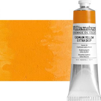 Williamsburg Handmade Oil Paint - Cadmium Yellow Extra Deep, 150ml Tube