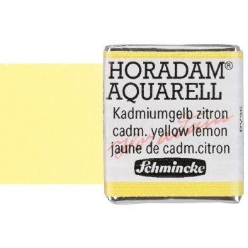 Schmincke Horadam Half-Pan Watercolor Cadmium Yellow Lemon