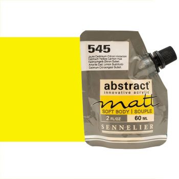 Sennelier Abstract Matt Soft Body Acrylic Cadmium Yellow Lemon Hue 60ml
