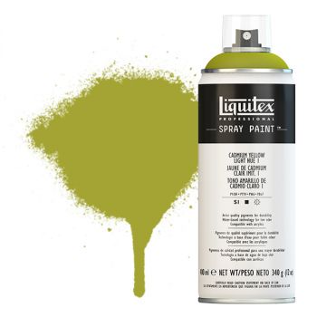 Liquitex Professional Spray Paint 400ml Can - Cadmium Yellow Light Hue 1