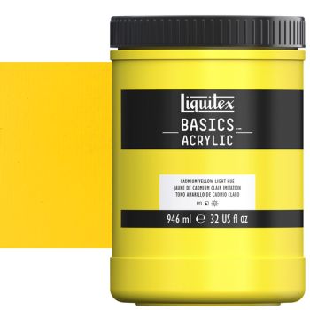 Liquitex Basics Acrylic Paint Cadmium Yellow Light Hue 32oz