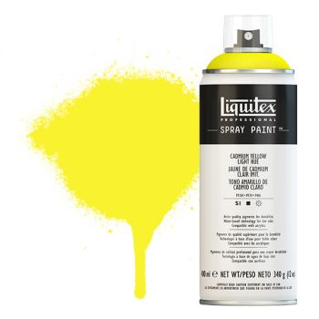 Liquitex Professional Spray Paint 400ml Can - Cadmium Yellow Light Hue