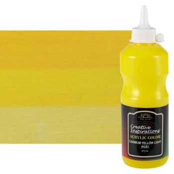 Creative Inspirations Acrylic Paint, Cadmium Yellow Light Hue 500ml Bottle