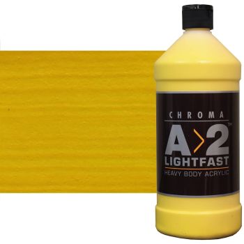 Chroma A>2 Student Artists Acrylics Cadmium Yellow Medium Hue 1 liter