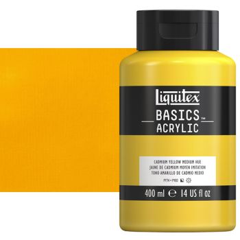 Liquitex Basics Acrylic Paint Cadmium Yellow Medium Hue 400ml