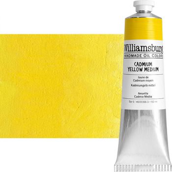 Williamsburg Handmade Oil Paint - Cadmium Yellow Medium, 150ml Tube