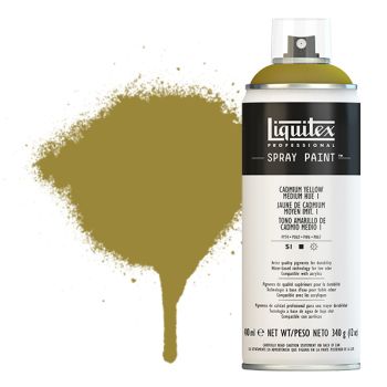 Liquitex Professional Spray Paint 400ml Can - Cadmium Yellow Medium Hue 1