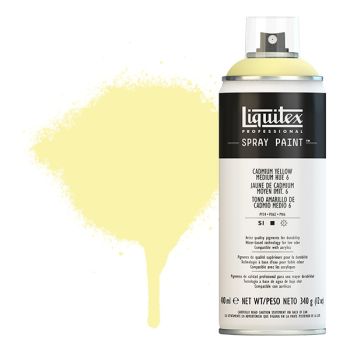 Liquitex Professional Spray Paint 400ml Can - Cadmium Yellow Medium Hue 6