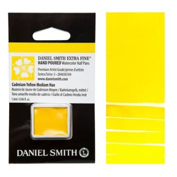 Daniel Smith Watercolor Half Pan Cadmium Yellow Medium Hue