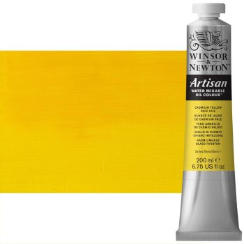 Winsor & Newton Artisan Water Mixable Oil Color - Cadmium Yellow Pale Hue, 200ml Tube