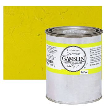 Gamblin Artists Oil - Cadmium Chartreuse, 16oz Can