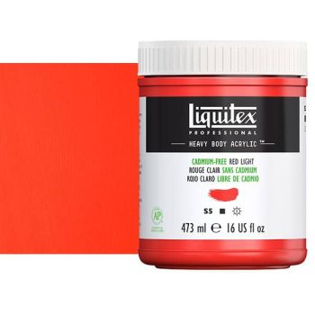 Liquitex Professional Heavy Body 16oz Cadmium Free Red Light