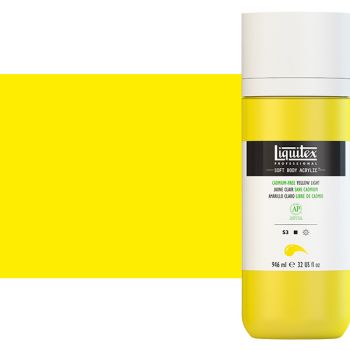 Liquitex Professional Soft Body Acrylic 32oz Cadmium-Free Yellow Light