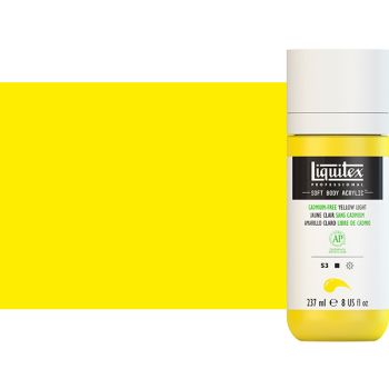 Liquitex Professional Soft Body Acrylic 8oz Cadmium-Free Yellow Light