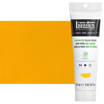 Liquitex Heavy Body Acrylic Tube Cadmium-Free Yellow Medium 4.65 oz