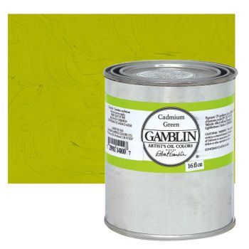Gamblin Artists Oil - Cadmium Green, 16oz Can