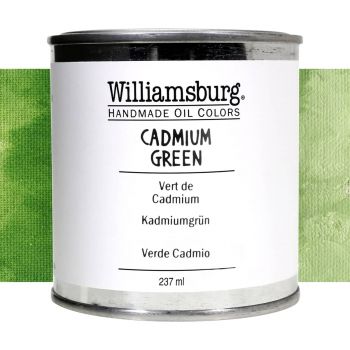 Williamsburg Handmade Oil Paint - Cadmium Green, 237ml Can